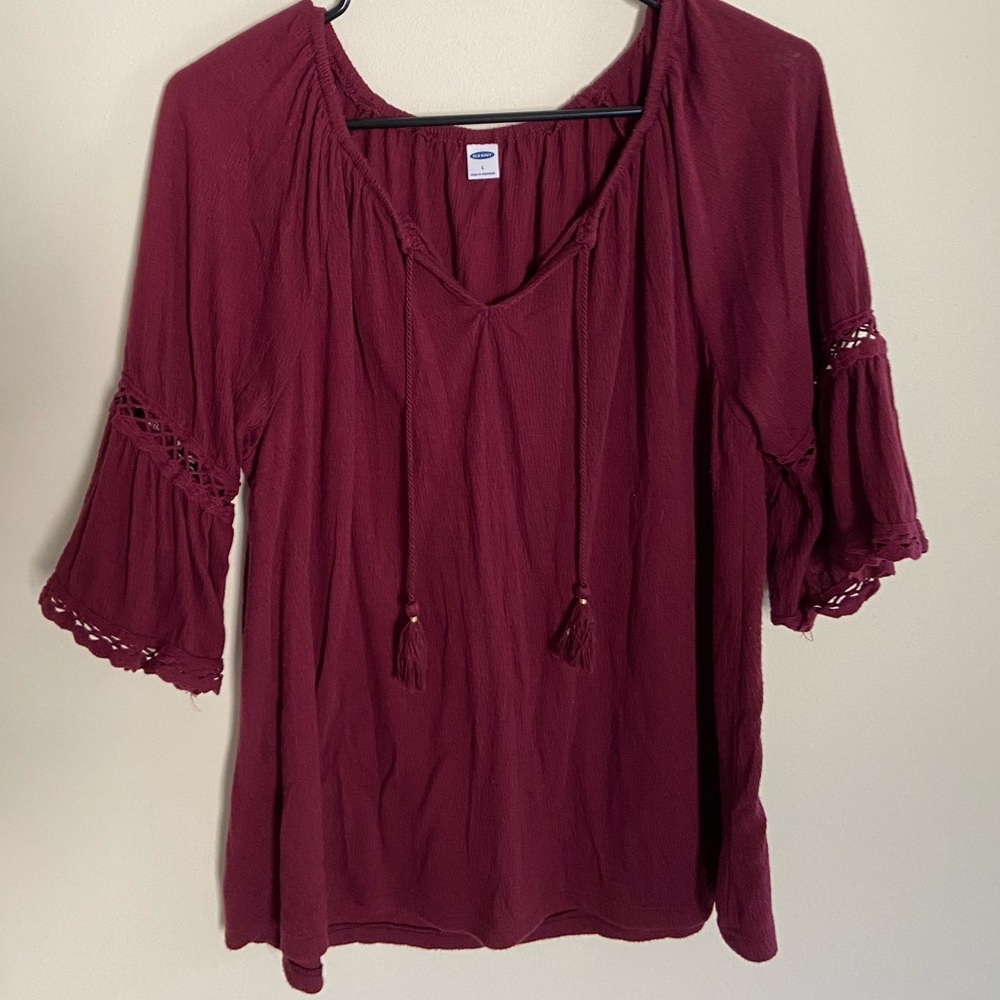 Maroon shirt